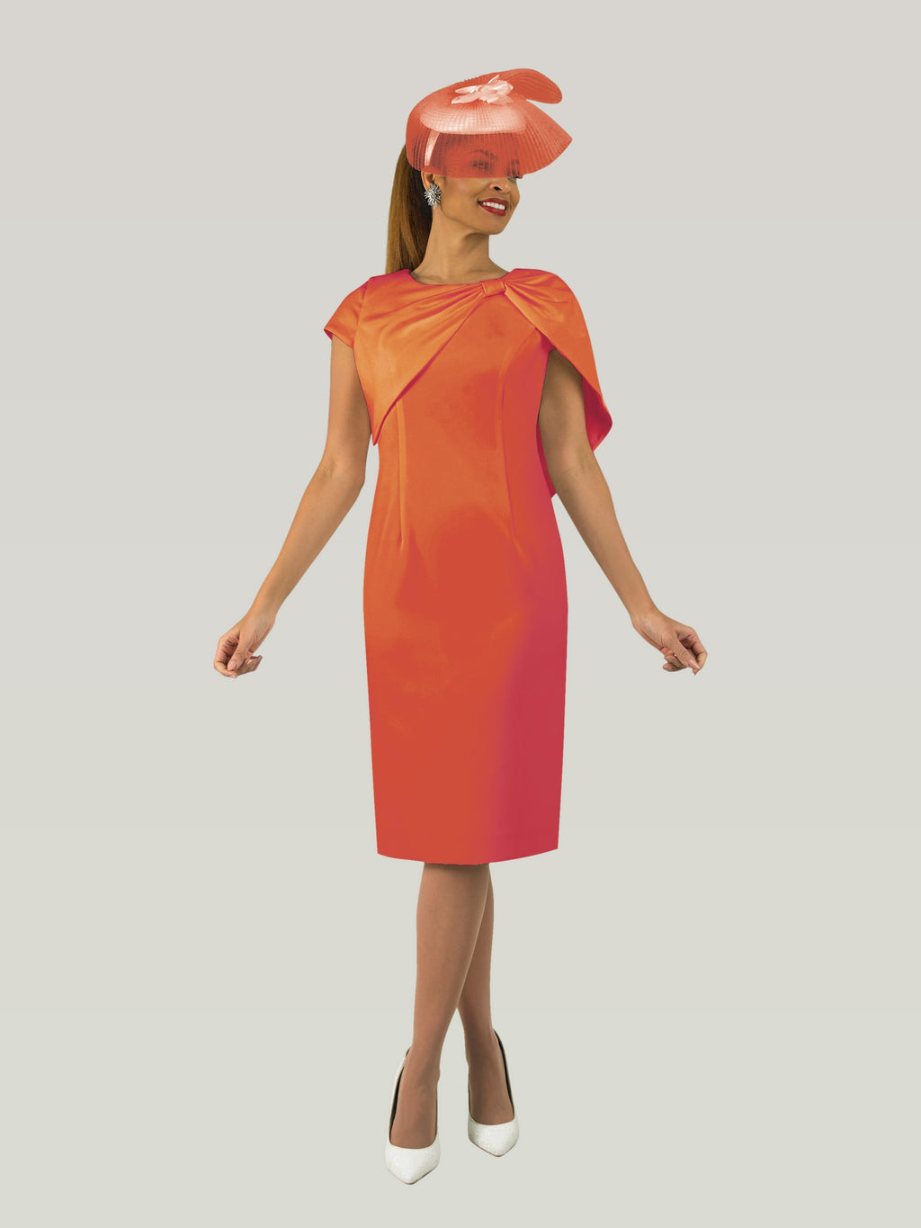 French Crepe Dress w/ Dramatic Wrap