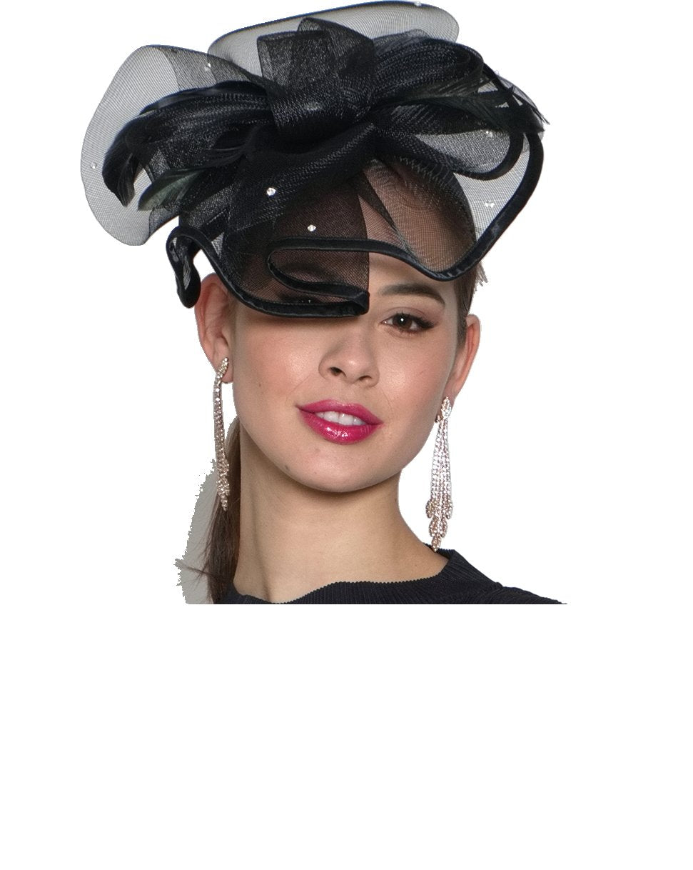 Lily & Taylor H137 wide-brim church hat