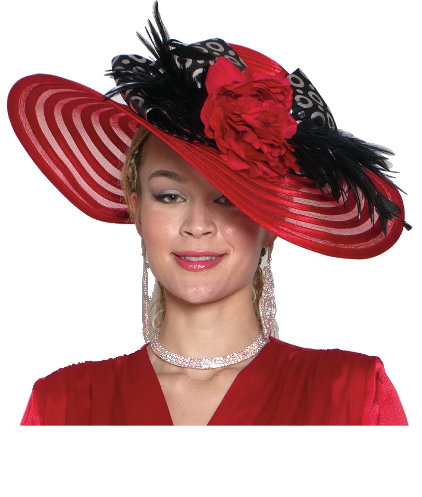 Lily & Taylor H154 wide-brim church hat