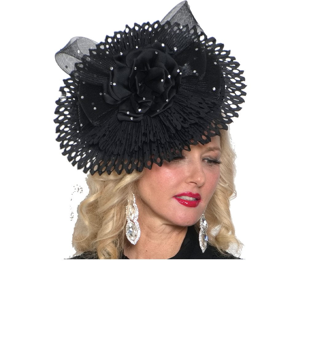 Lily & Taylor H164 wide-brim church hat