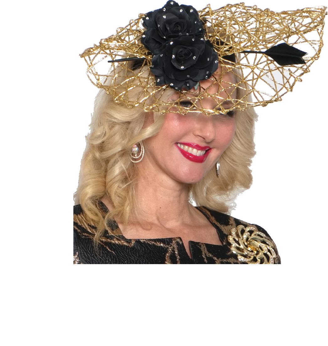 Lily & Taylor H175 wide-brim church hat