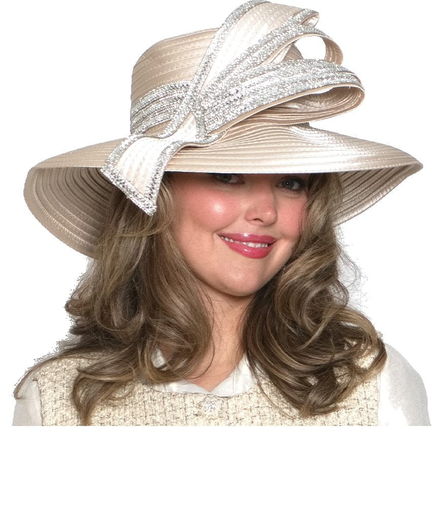 Lily & Taylor H188 wide-brim church hat