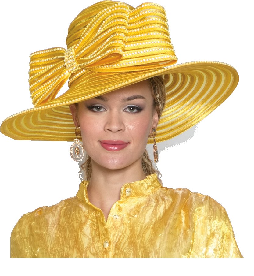 Lily & Taylor H211 wide-brim church hat