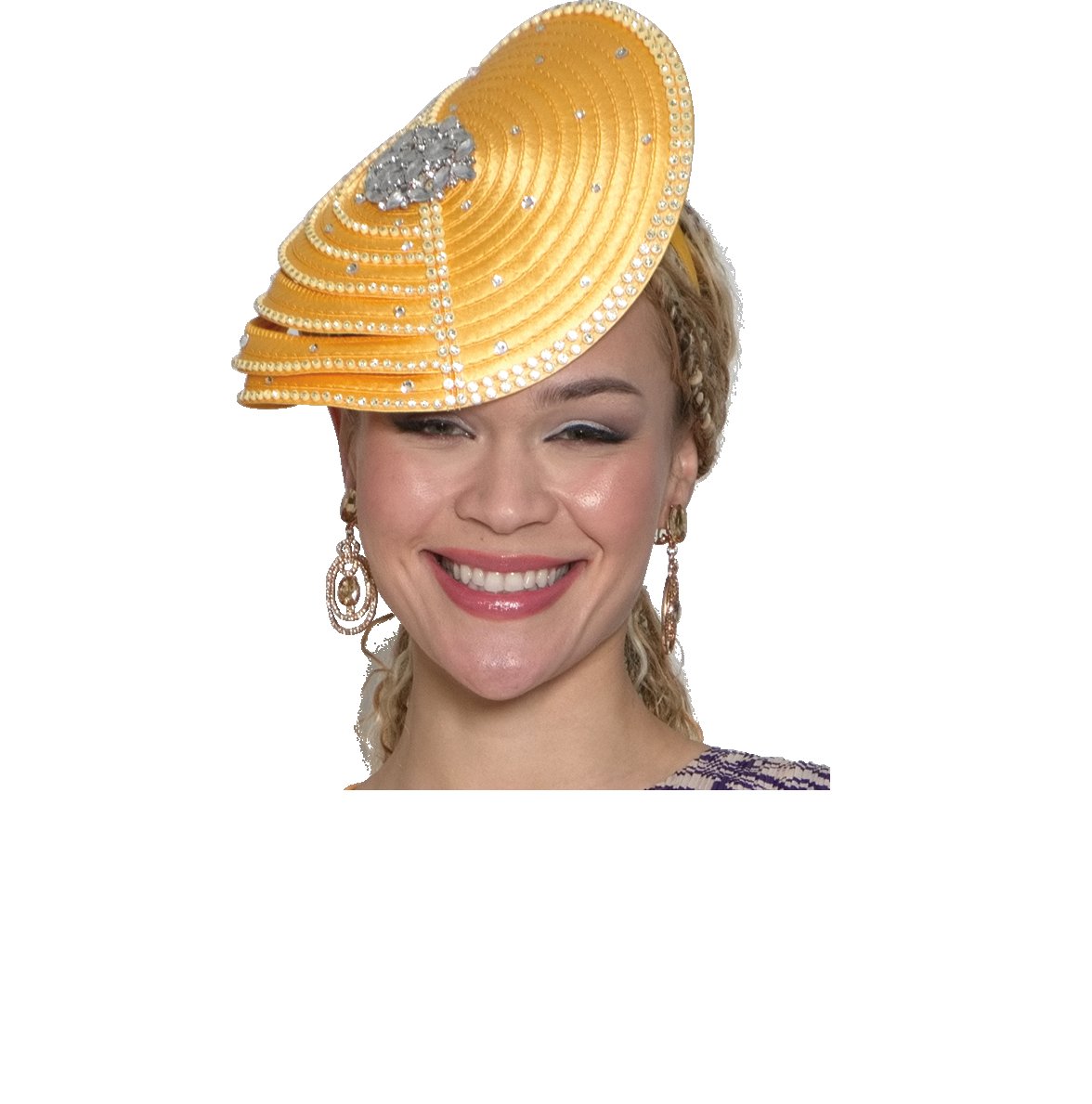 Lily & Taylor H627 wide-brim church hat