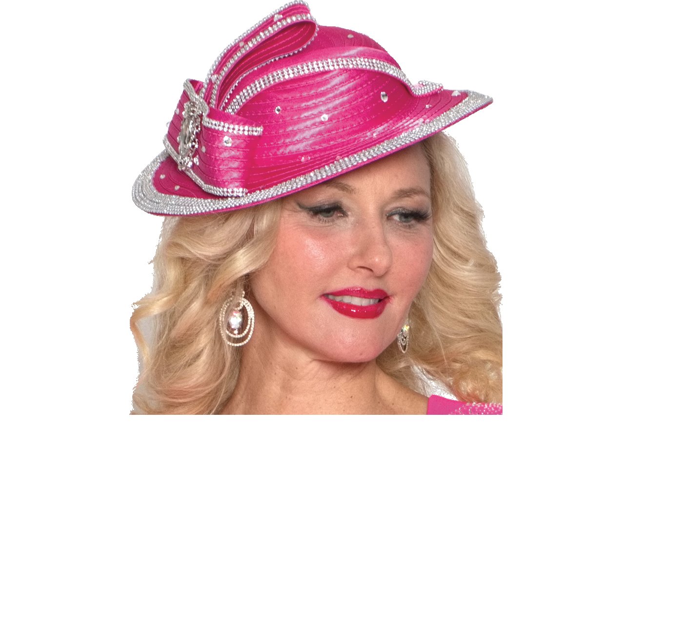 Lily & Taylor H945 wide-brim church hat