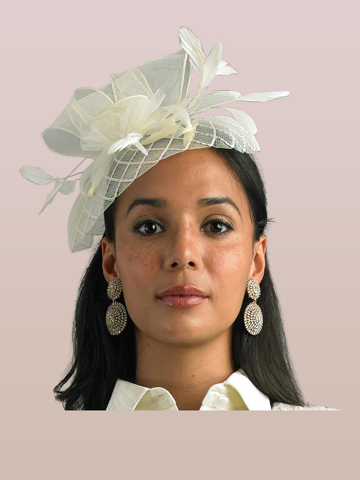 Ribbed Hat with Rhinestone Swirl